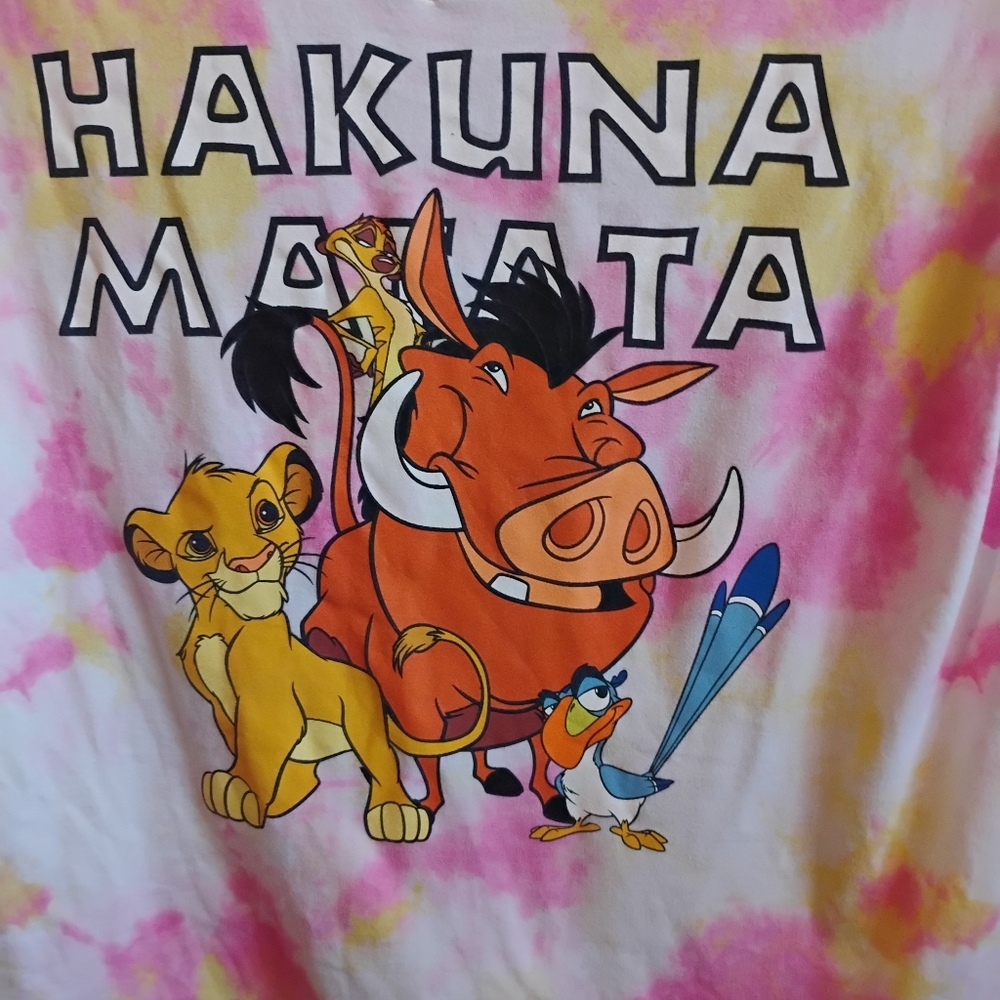 Lion King Hakuna Matata Tie-Dye T-Shirt - Picture 2 of 9